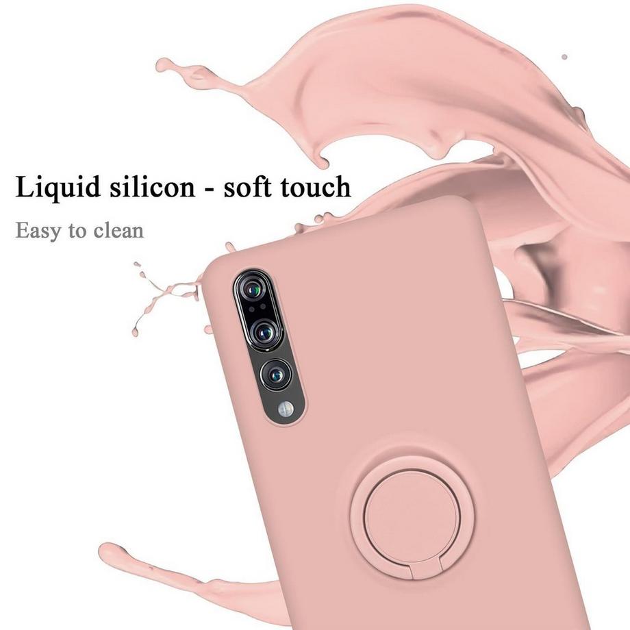 Cadorabo  Hülle für Huawei P20 PRO  P20 PLUS TPU Silikon mit Ring Liquid 