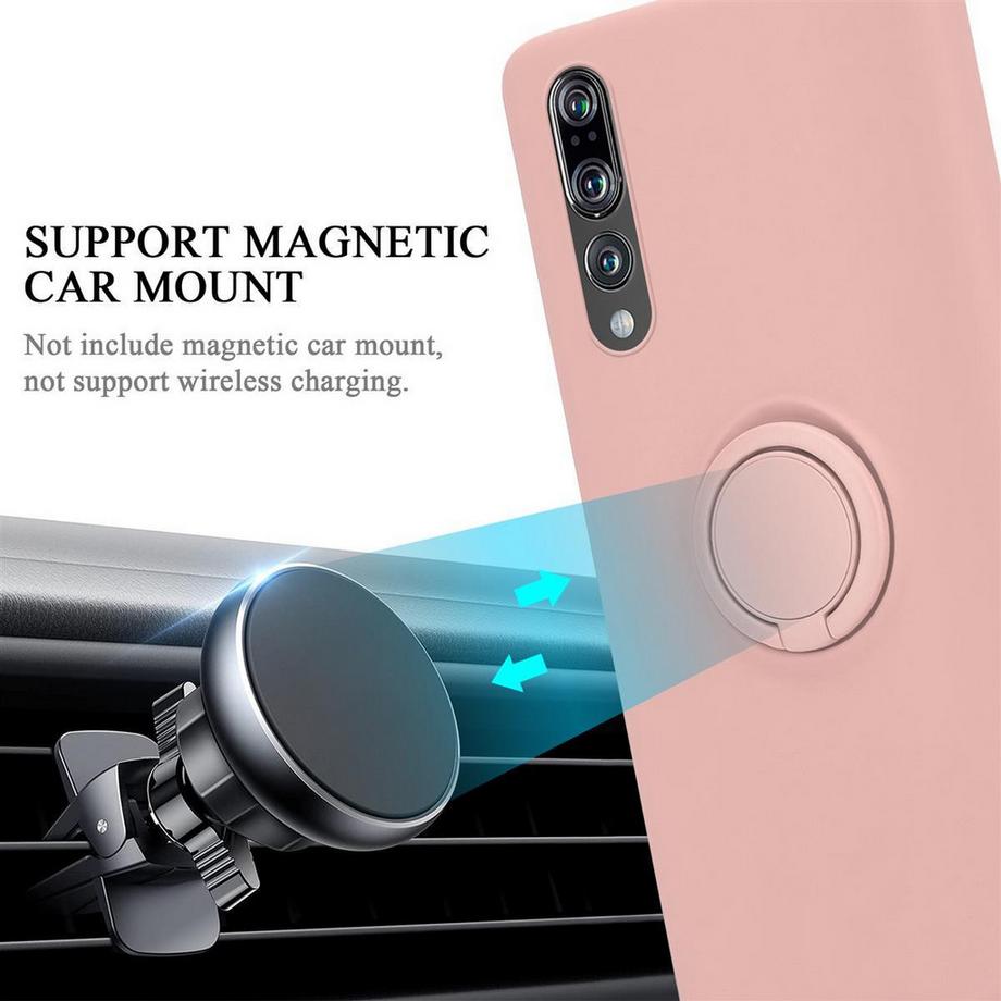 Cadorabo  Hülle für Huawei P20 PRO  P20 PLUS TPU Silikon mit Ring Liquid 