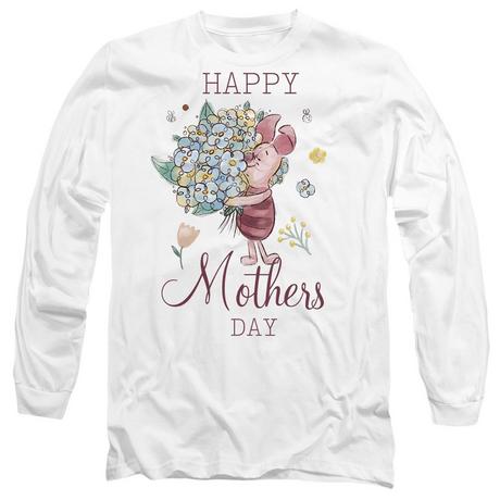 Winnie the Pooh Happy Mothers Day T-Shirt Maniche Lunghe  