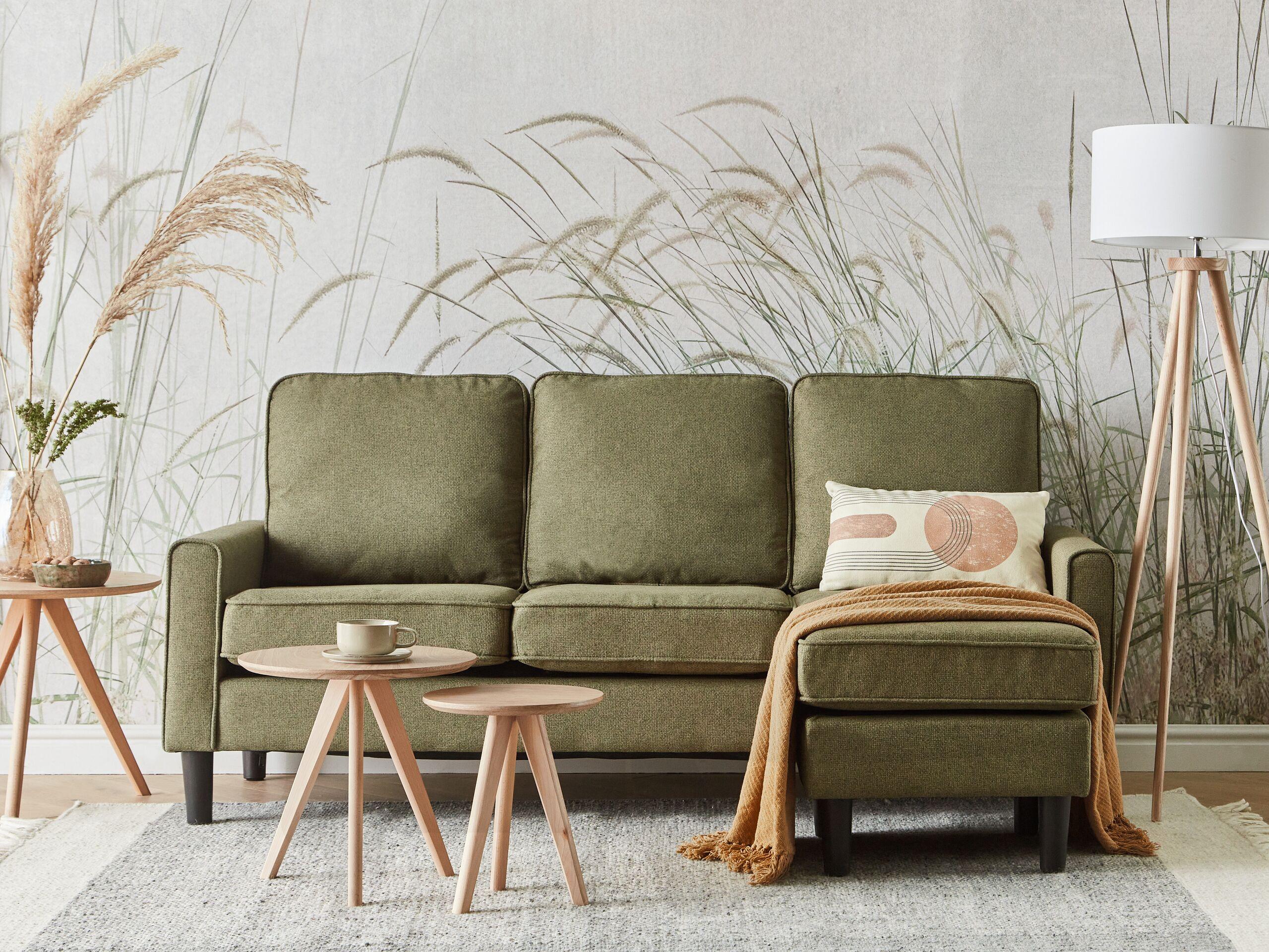 Beliani 3 Sitzer Sofa aus Polyester Industriell AVESTA  