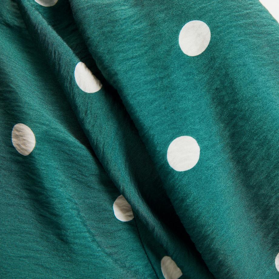 La Redoute Collections Gepunktete Bluse mit Puffärmeln  