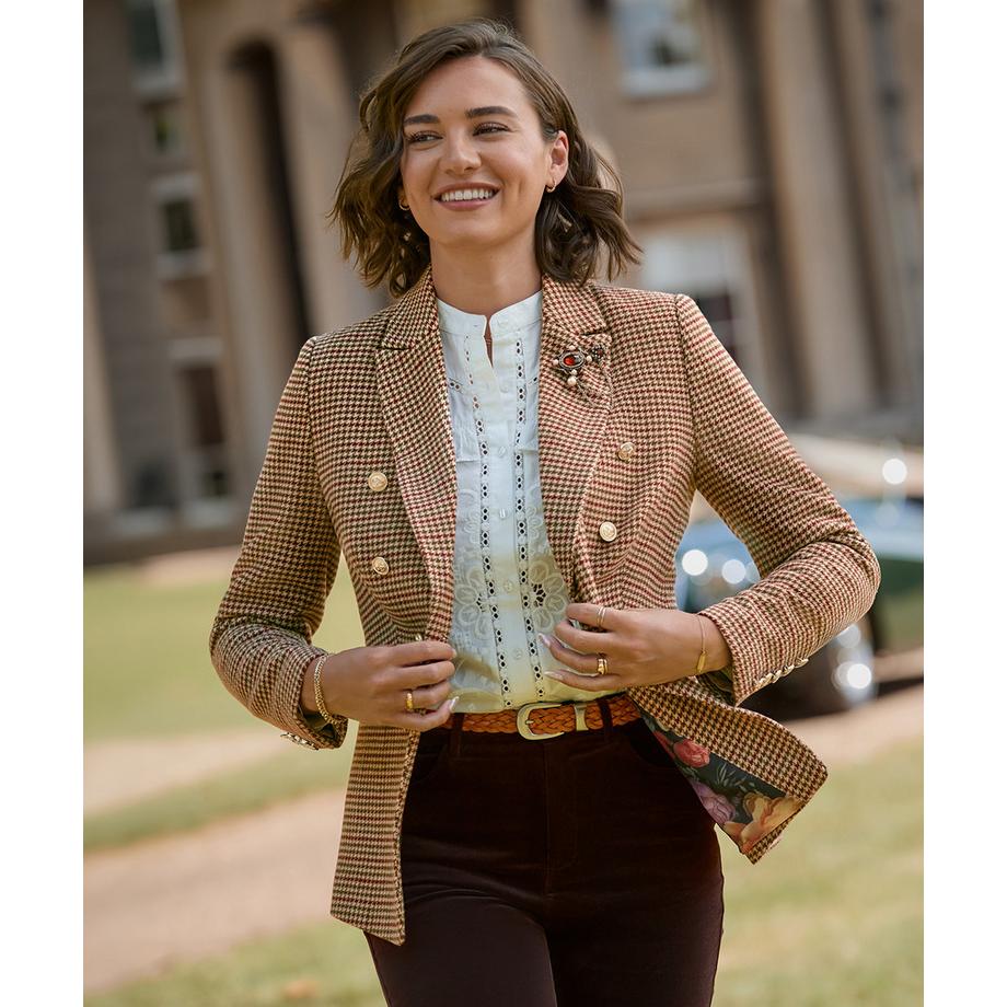 Joe Browns Veste à Carreaux Asymétrique  