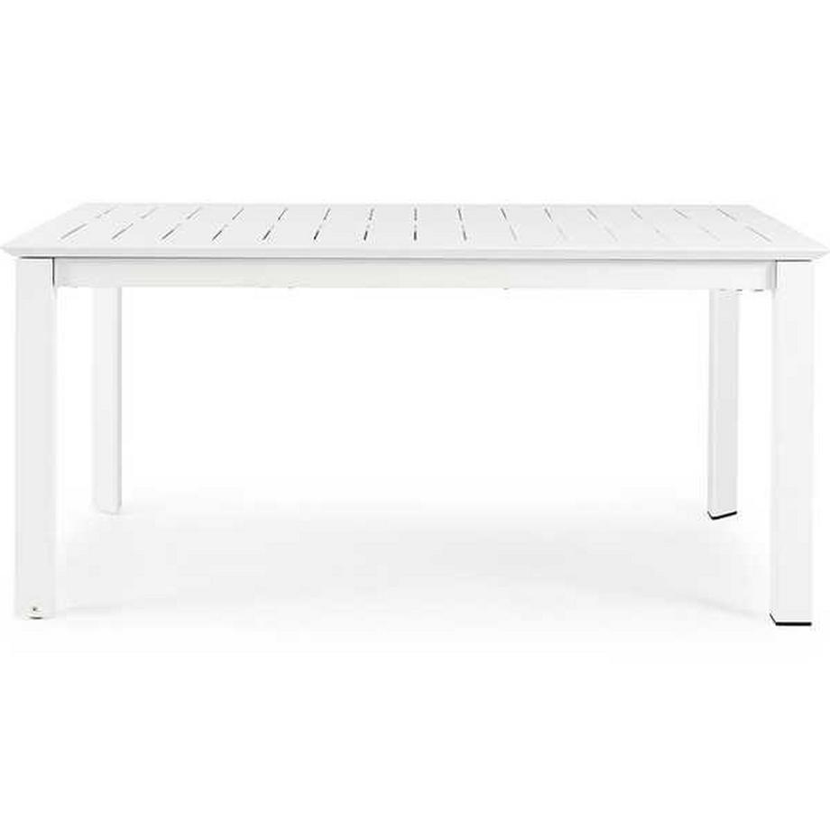 mutoni Table de jardin extensible Konnor 160-240x100 blanc  