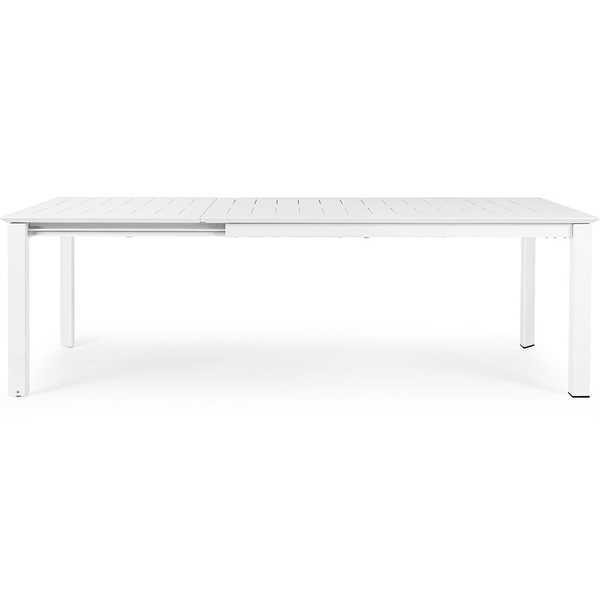 mutoni Tavolo da giardino allungabile Konnor 160-240x100 bianco  