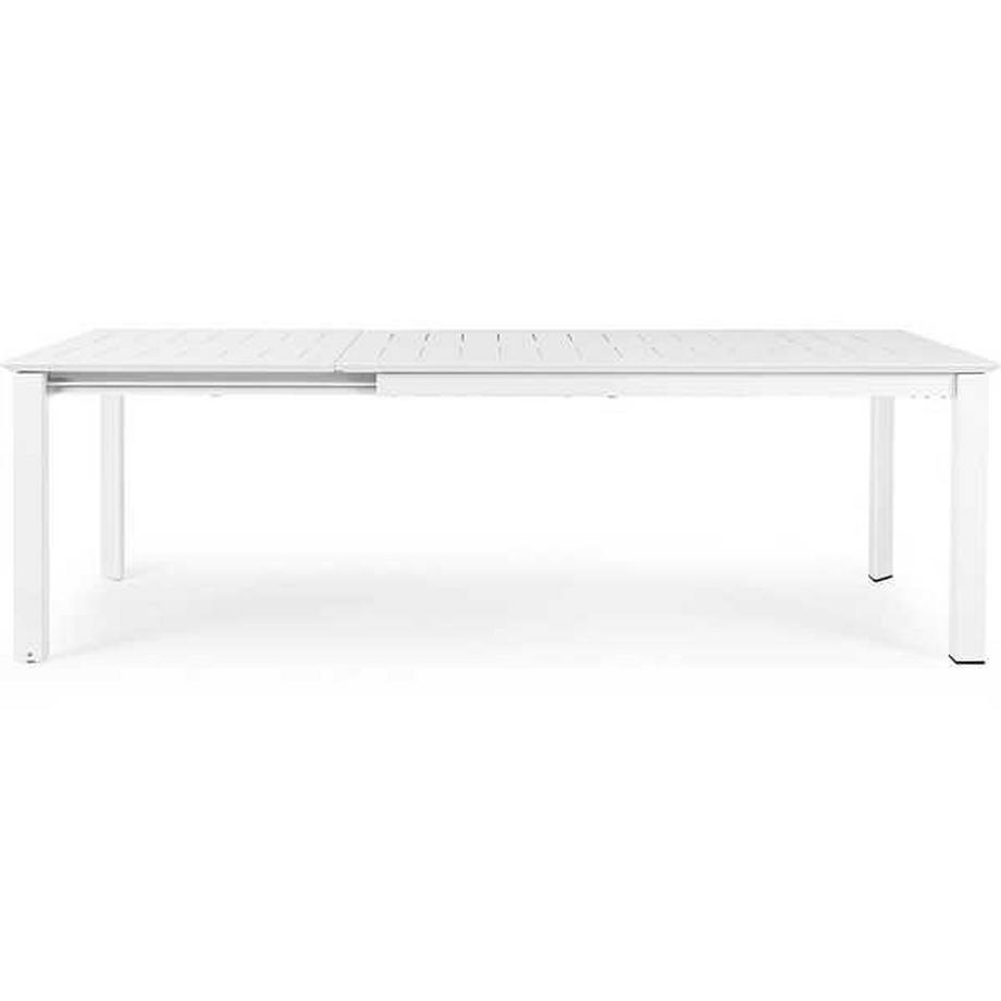 mutoni Table de jardin extensible Konnor 160-240x100 blanc  