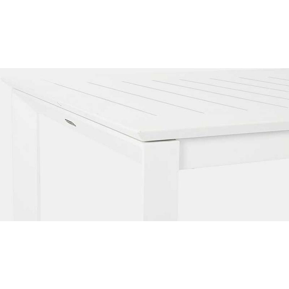 mutoni Table de jardin extensible Konnor 160-240x100 blanc  