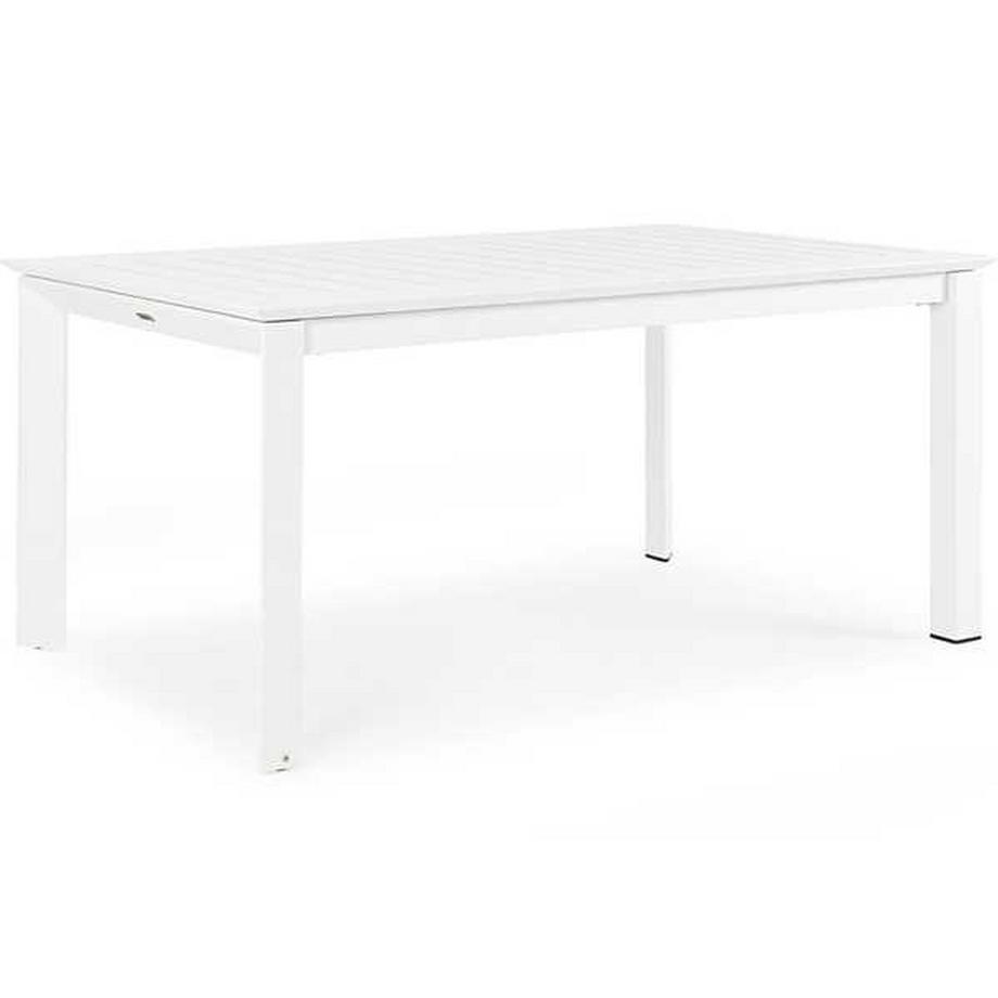 mutoni Table de jardin extensible Konnor 160-240x100 blanc  