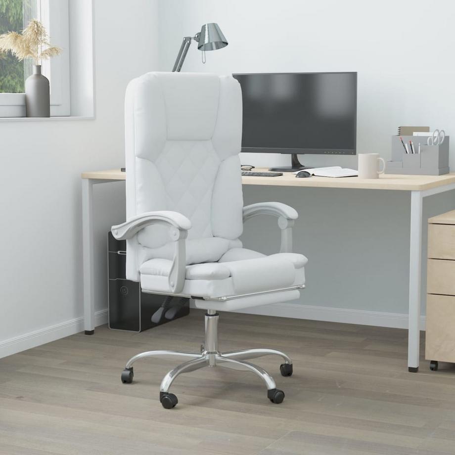 VidaXL Chaise de bureau de massage tissu  