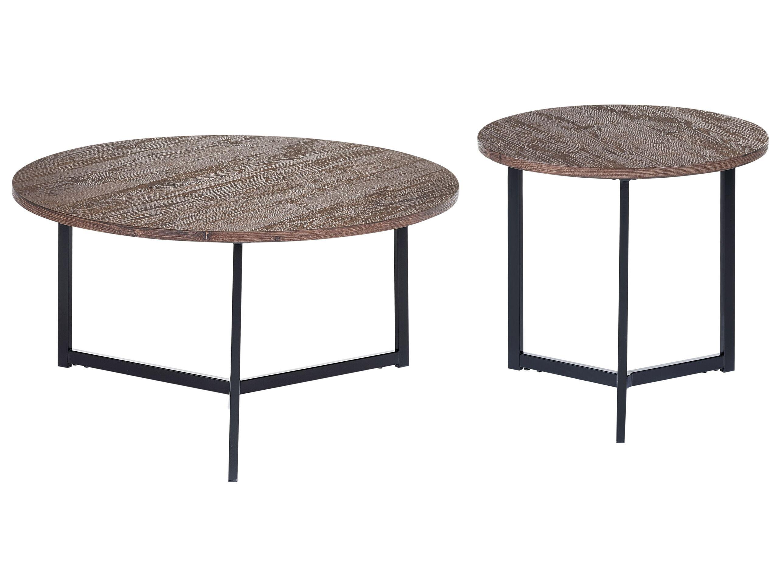 Beliani Ensemble de tables en MDF Industriel TIPPO  