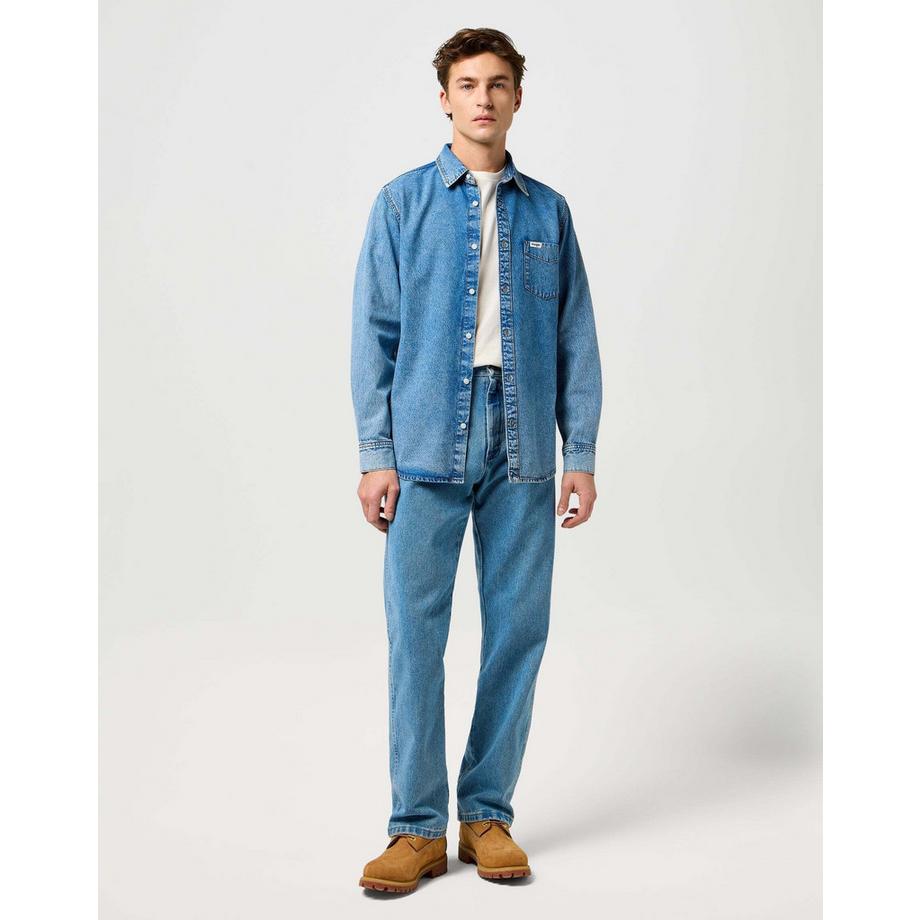 Wrangler One Pocket Denimhemd  