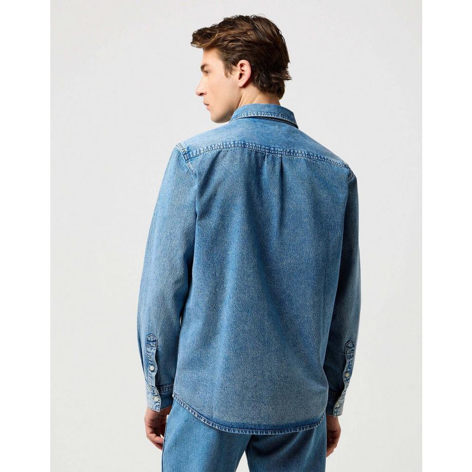 Wrangler One Pocket Denimhemd  