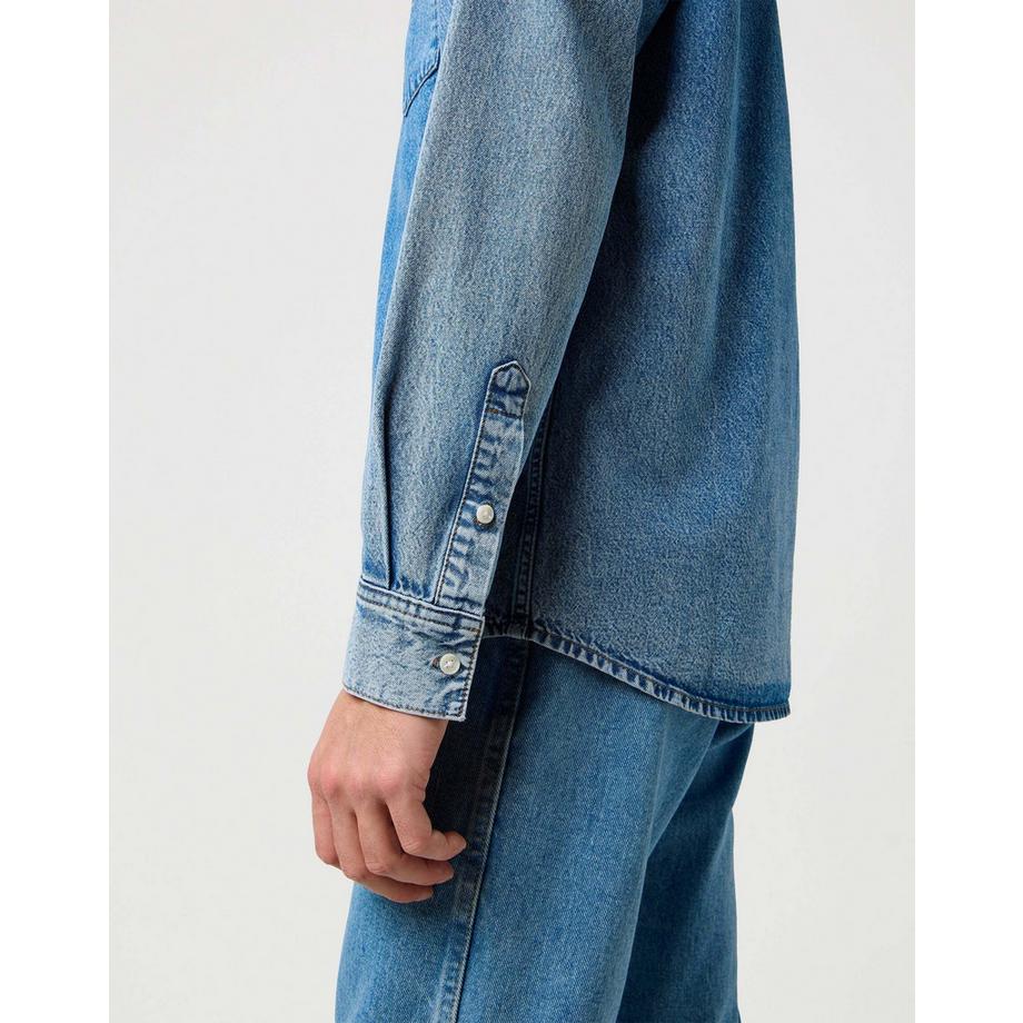Wrangler One Pocket Denimhemd  