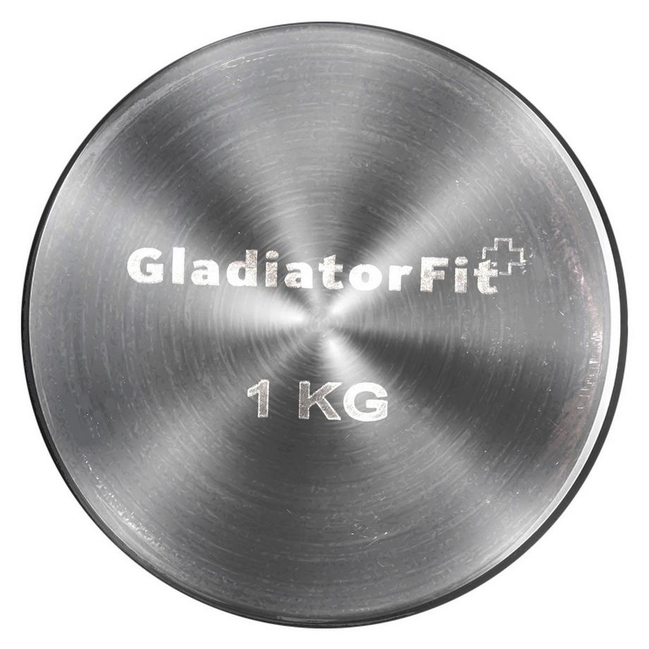 GladiatorFit  Haltères ronds en chrome GladiatorFit (lot de 2) 