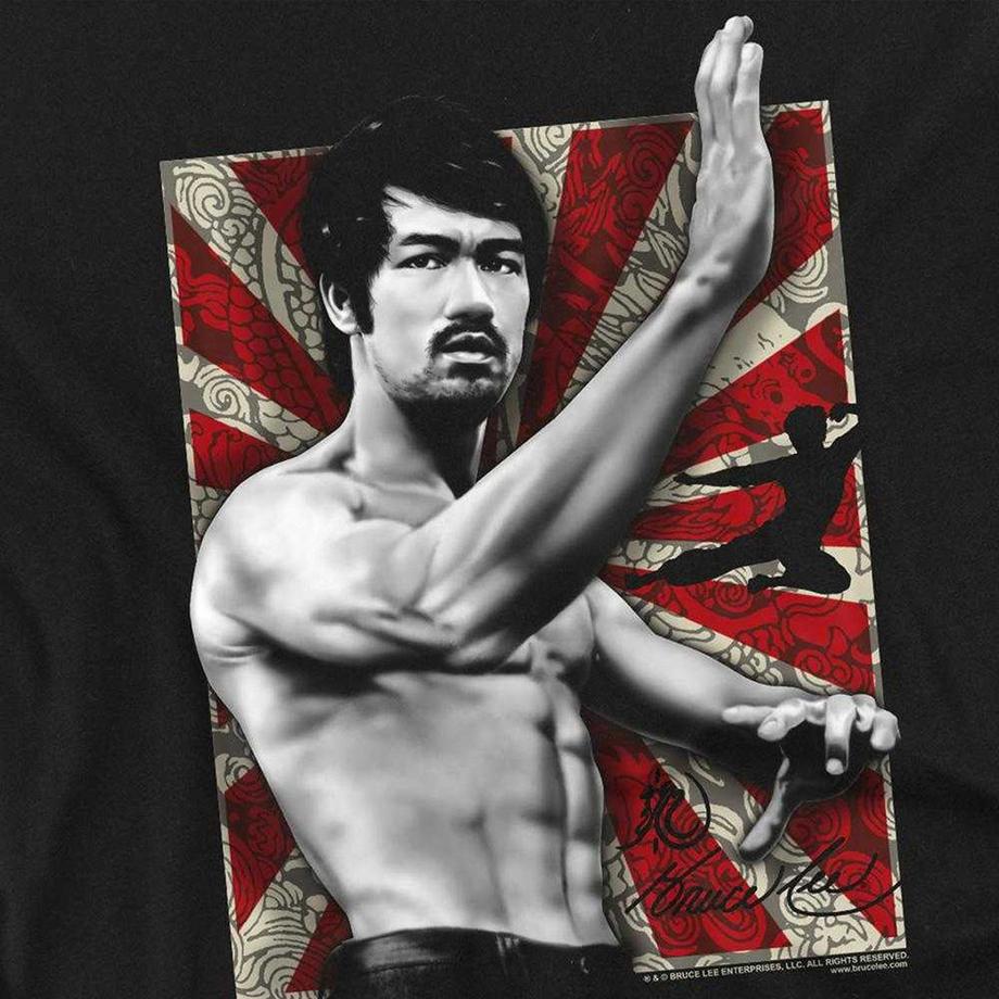 Bruce Lee  Concentrate Maglietta Manica Lunga 