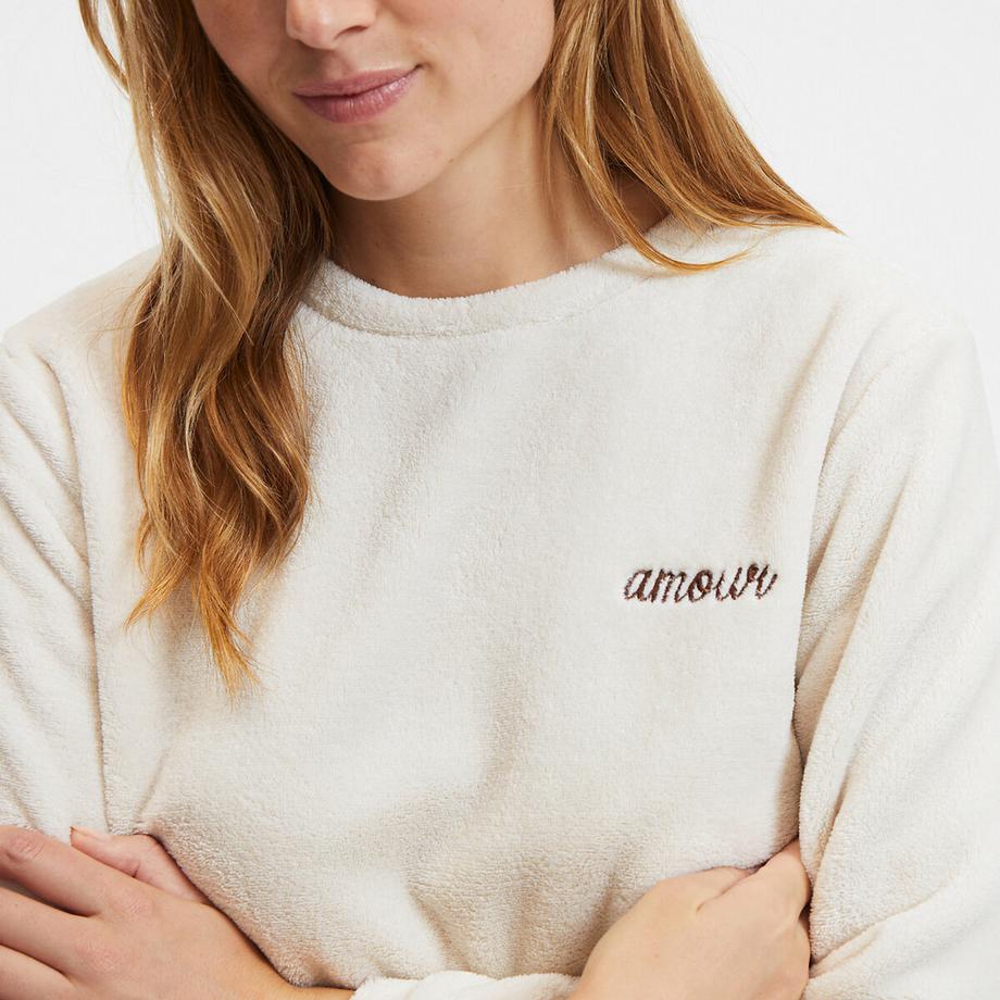 SO'HOME Fleece Pyjama Set Leopardenmuster  