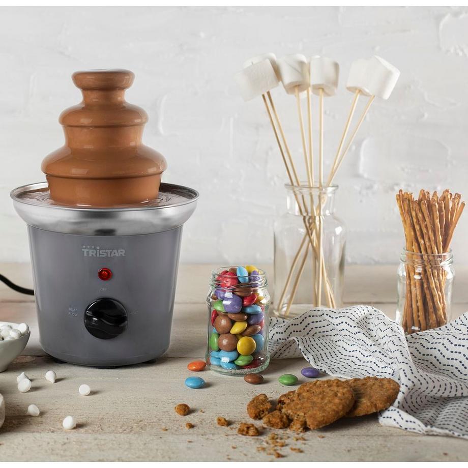 Tristar SCHOKOLADENBRUNNEN GRAU SILBER  