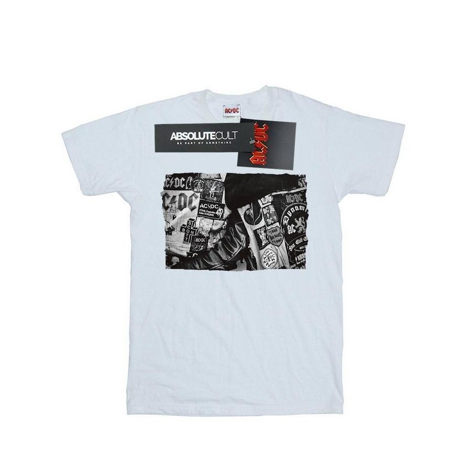AC/DC ACDC T-Shirt Stampata Maniche Corte  