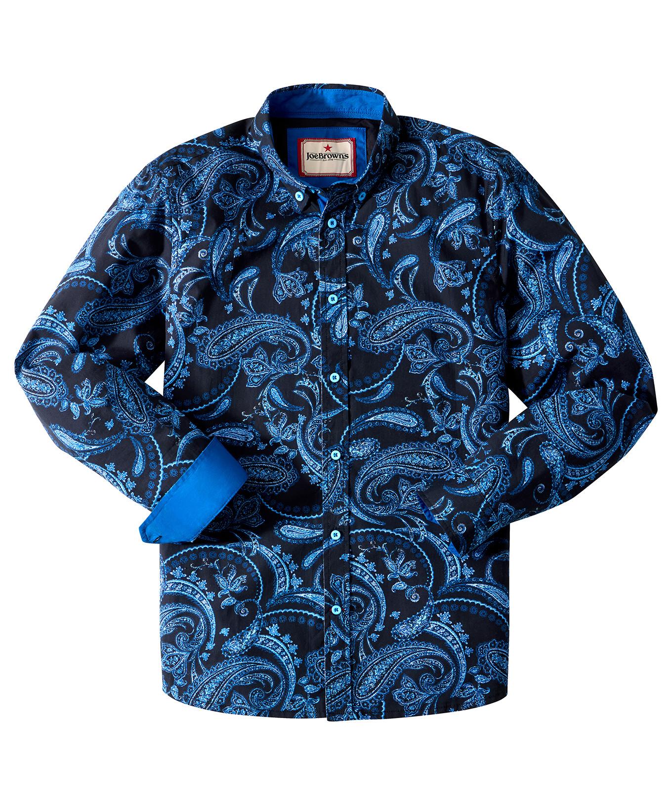 Joe Browns Langärmeliges Hemd Paisleymuster  