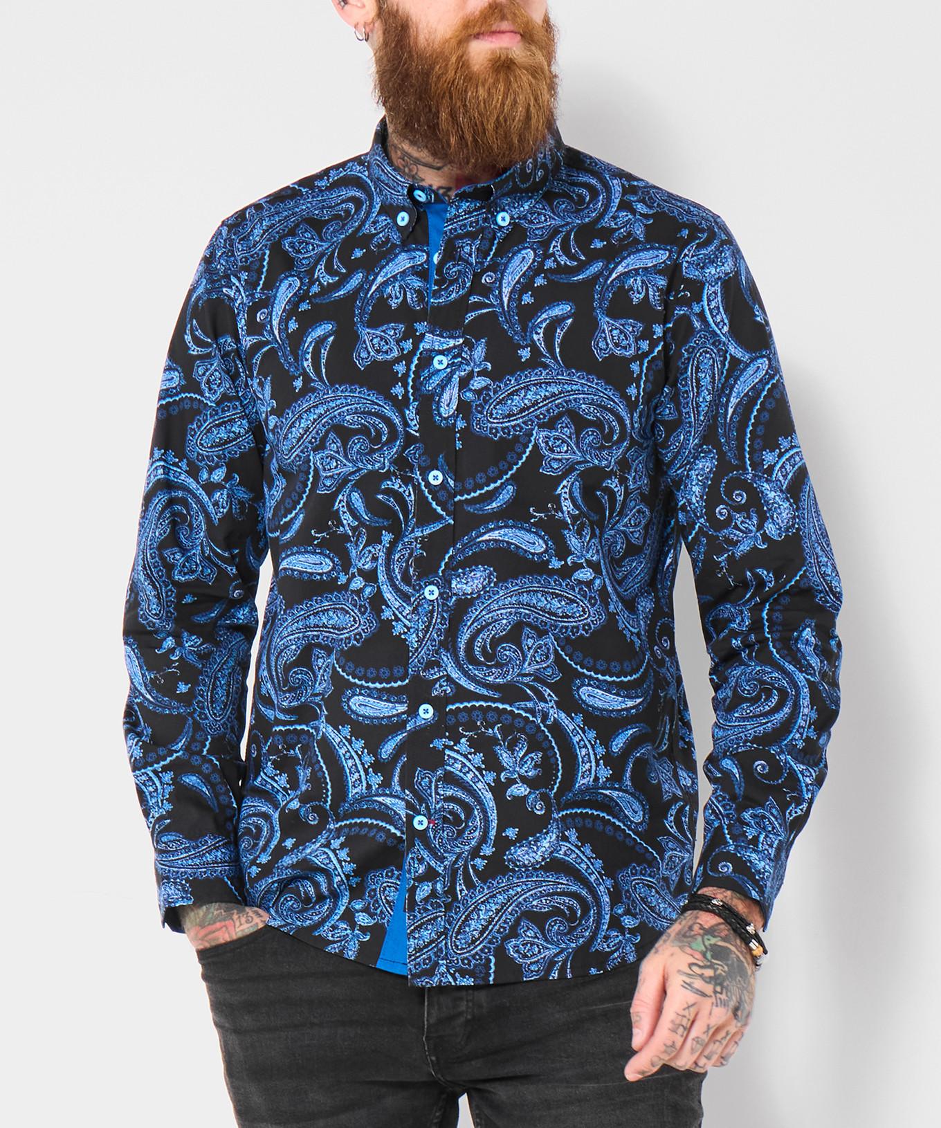 Joe Browns Langärmeliges Hemd Paisleymuster  