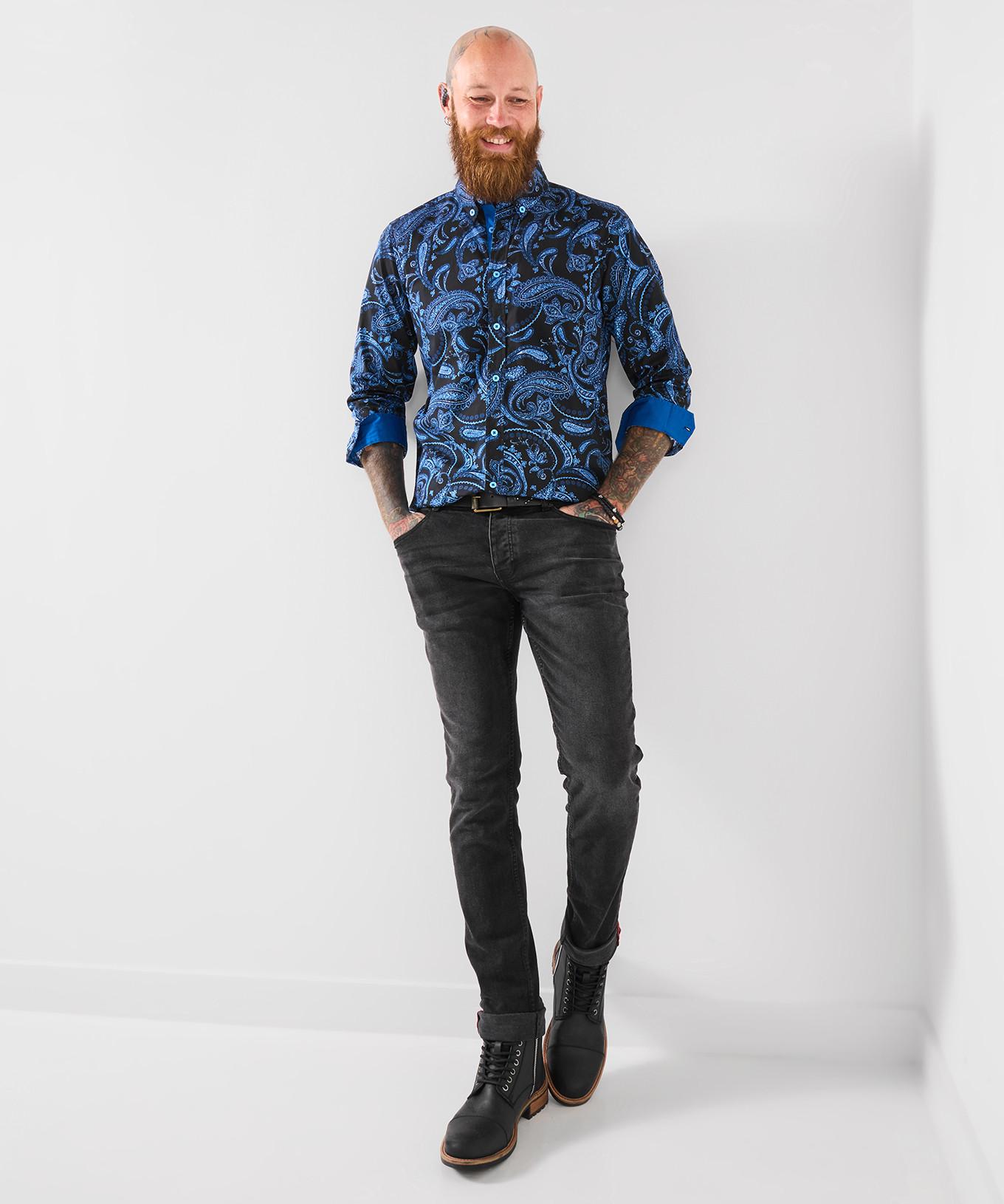 Joe Browns Langärmeliges Hemd Paisleymuster  