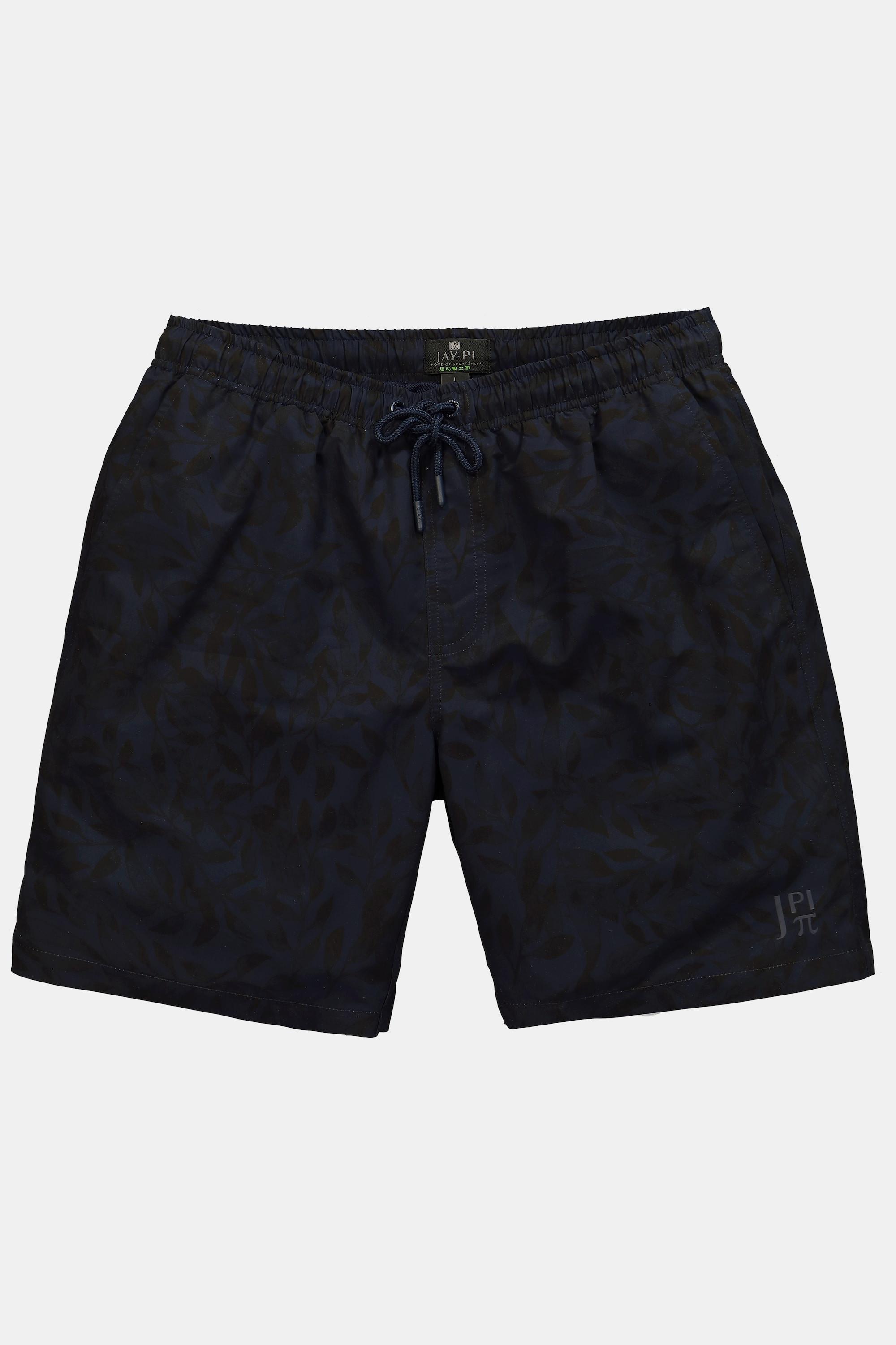 JP1880  Short de bain collection Beachwear. Taille élastique, imprimé all-over - jusqu'au 8 XL 