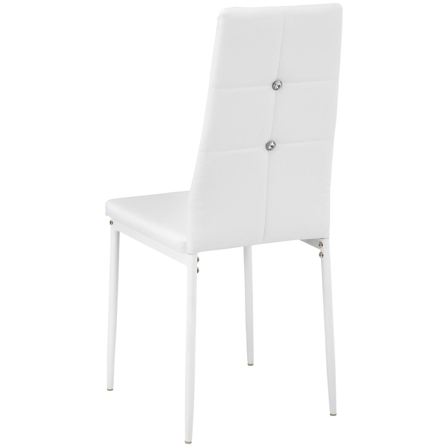 Tectake Set di 8 sedie per sala da pranzo Julien  