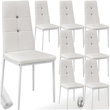 Ensemble de chaises de salle à manger JULIEN rembourré avec revêtement aspect cuir