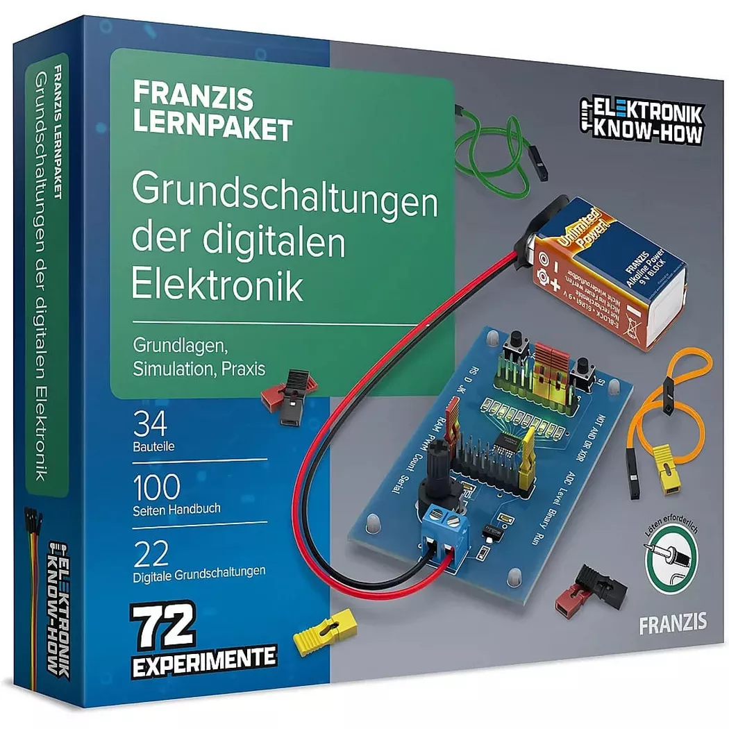 FRANZIS - Lernpaket Grundschaltungen der Digitale Elektronik, Multicolor