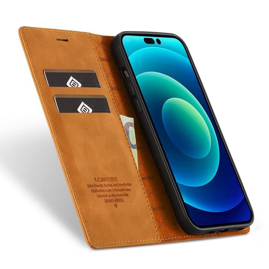 Cover-Discount  iPhone 14 Pro Max - Vintage Flip Case Etui 