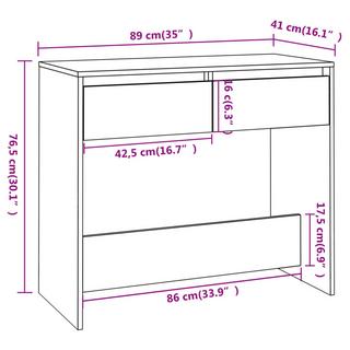 VidaXL Table console bois d'ingénierie  