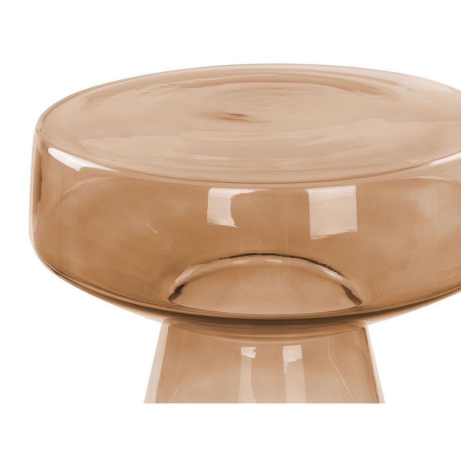 Beliani Lot de 2 tables d'appoint en Verre Rétro LAGUNA/CALDERA  