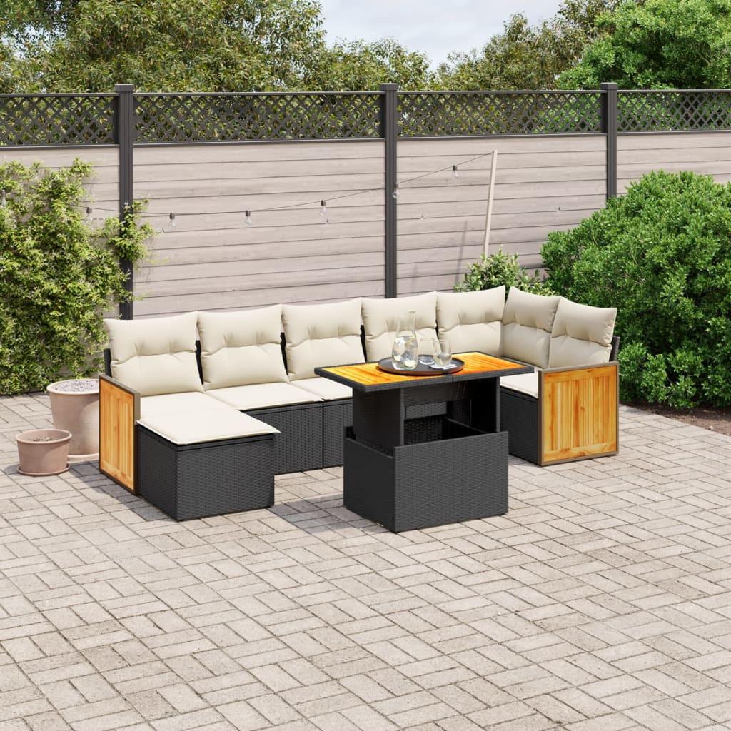 VidaXL set divano da giardino Polirattan  