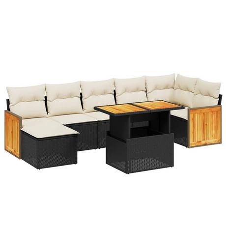 VidaXL set divano da giardino Polirattan  