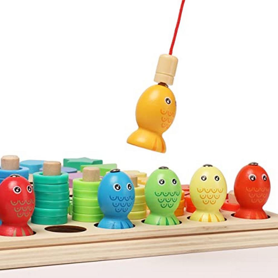 Activity-board  Kleinkindspielzeug, Holzschnurperlen, Waldorf-Spielzeug, Regenbogenperlen 