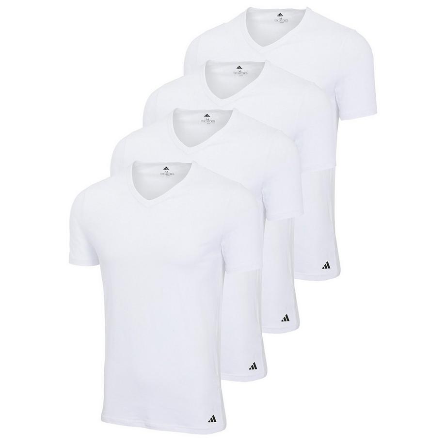 Maglietta Uomini Confezione da 4 Aderente alla figura-V-Neck Shirt Active Flex Cotton 4P