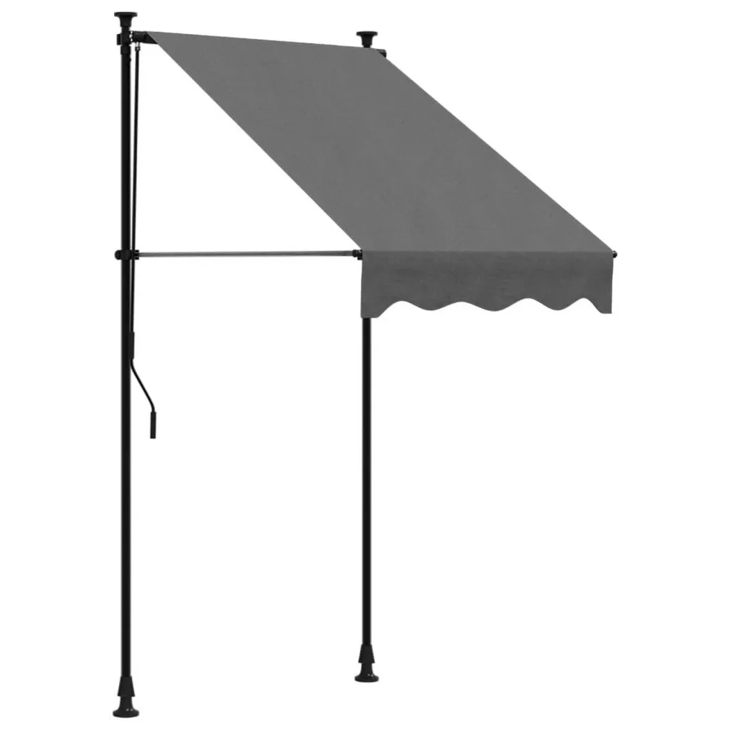 VidaXL - tenda da sole retrattile Tessuto, One Size, Grigio