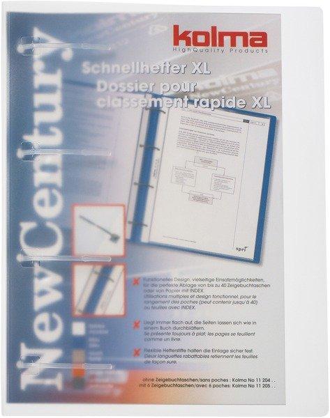 Kolma KOLMA Schnellheft. New Century A4XL 11.204.00 transparent, bis 40 Blatt  