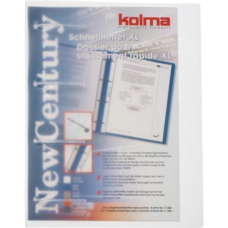 Kolma KOLMA Schnellheft. New Century A4XL 11.204.00 transparent, bis 40 Blatt  