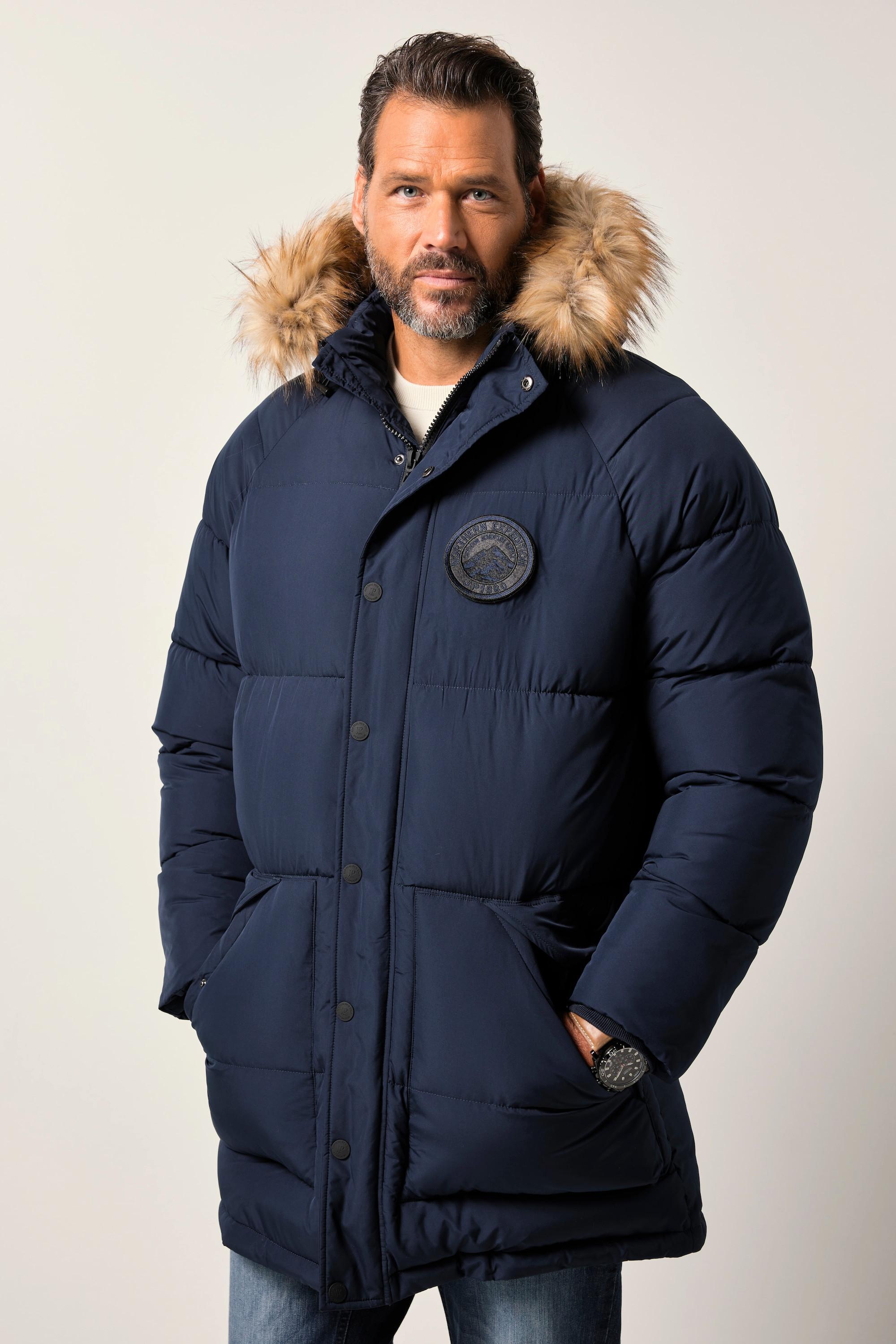 JP1880 Stepp Parka Kapuze Webpelz Badges  