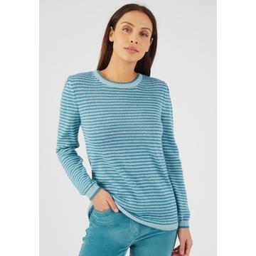 Gestreifter Pullover aus Wollmischung