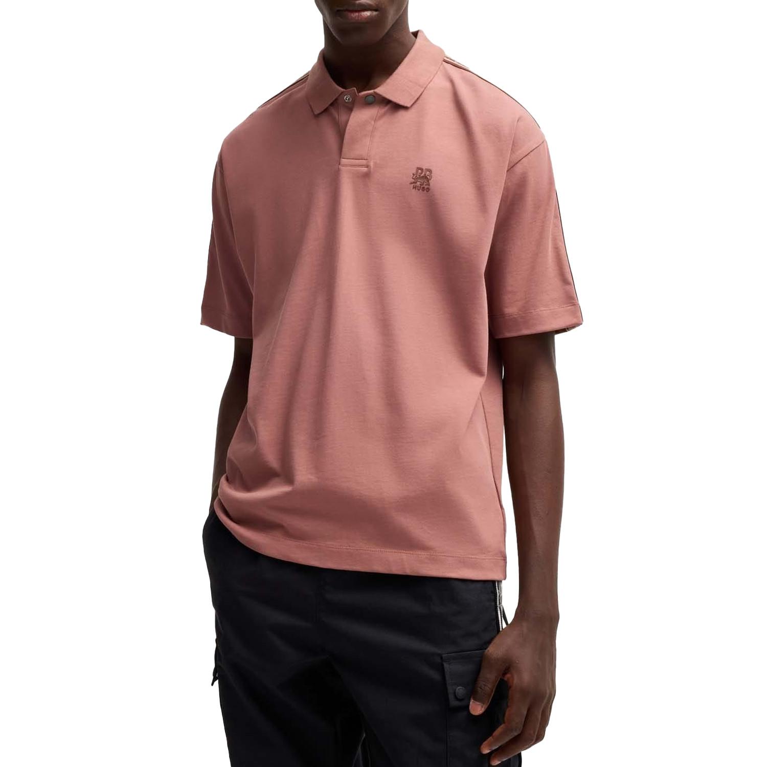 HUGO Poloshirt mit Logo und Banddetail  