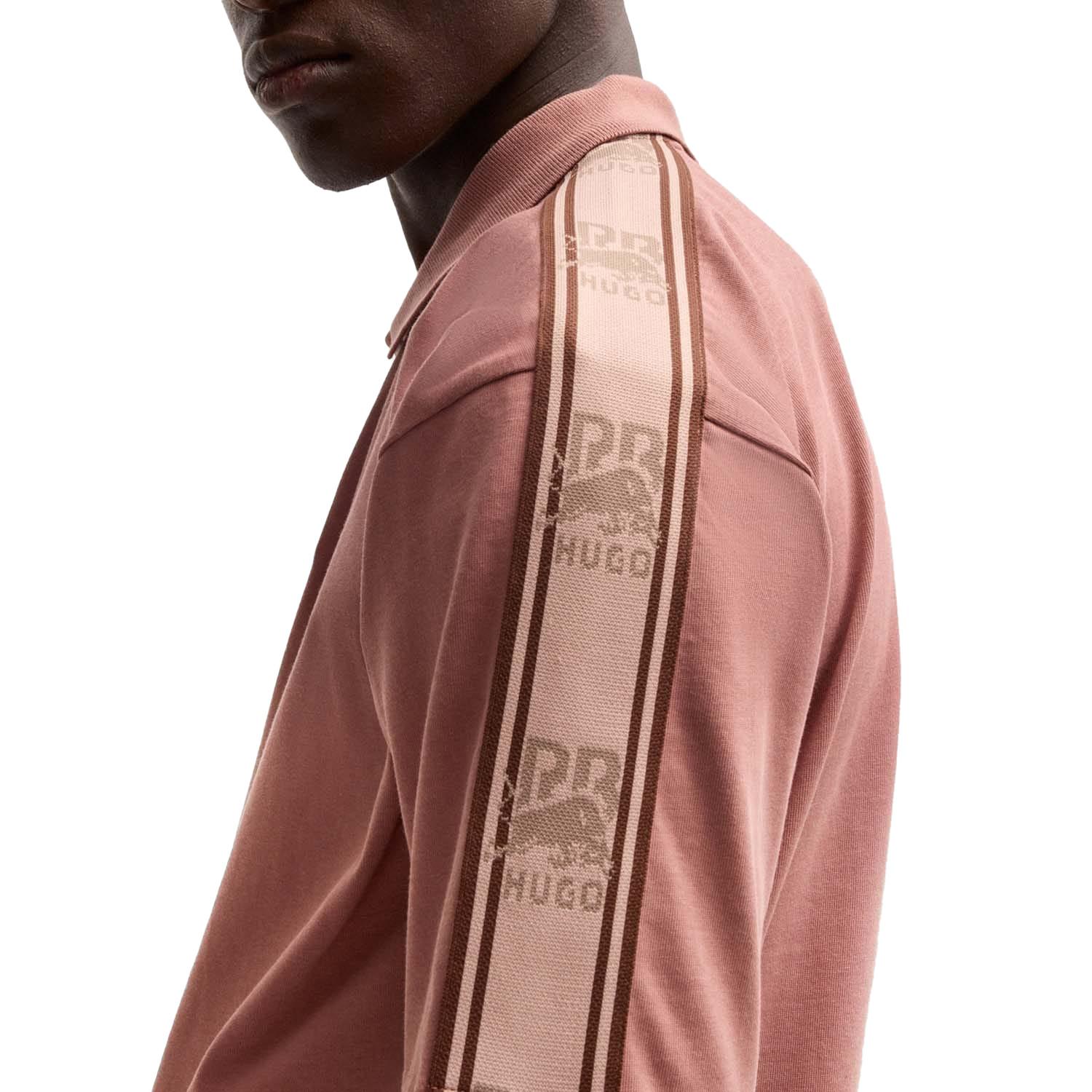HUGO Poloshirt mit Logo und Banddetail  