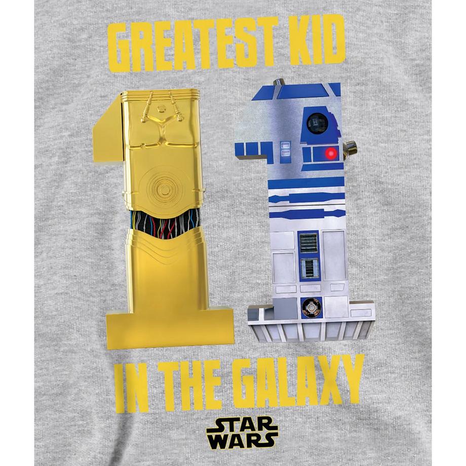 STAR WARS  Greatest Kid C3po R2d2 Felpa Con Cappuccio 
