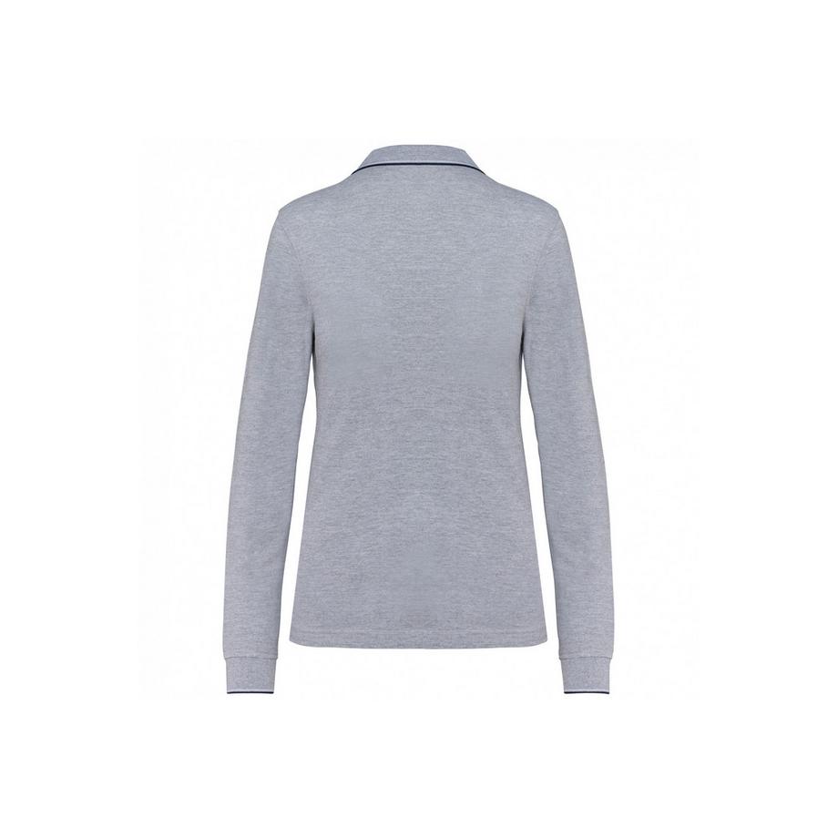 Kariban Damen Langarm Pique Strick Polo Shirt  