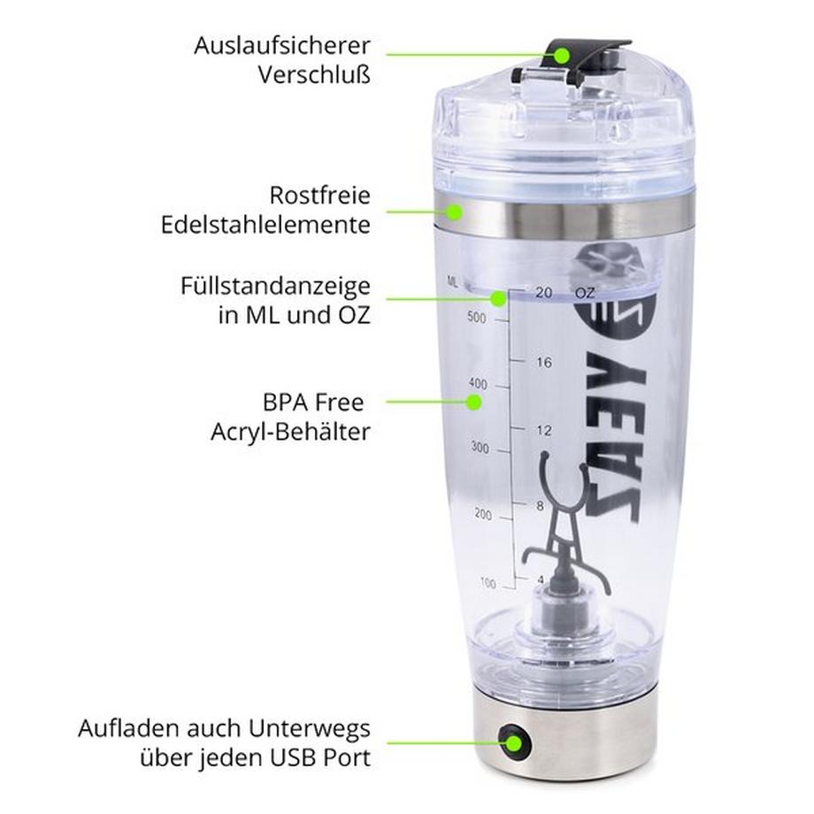 YEAZ CYCLONE PRO Shaker électrique USB 600ml  