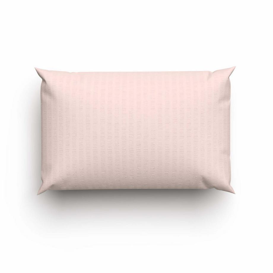 Kopfkissenbezug Satin Seersucker uni