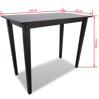 VidaXL Table de bar bois  