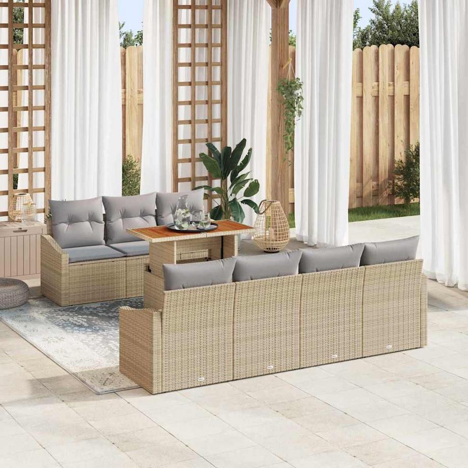 VidaXL Set da Giardino Polyrattan  