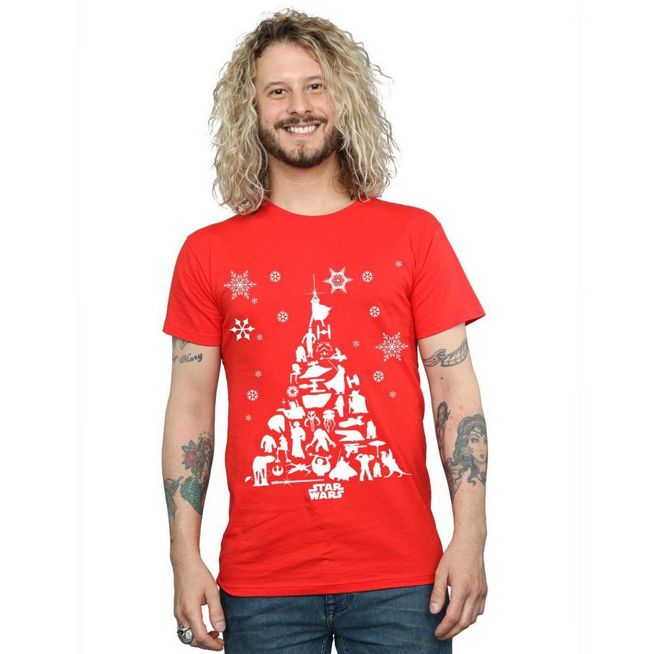 STAR WARS Maglietta Grafica Albero di Natale  