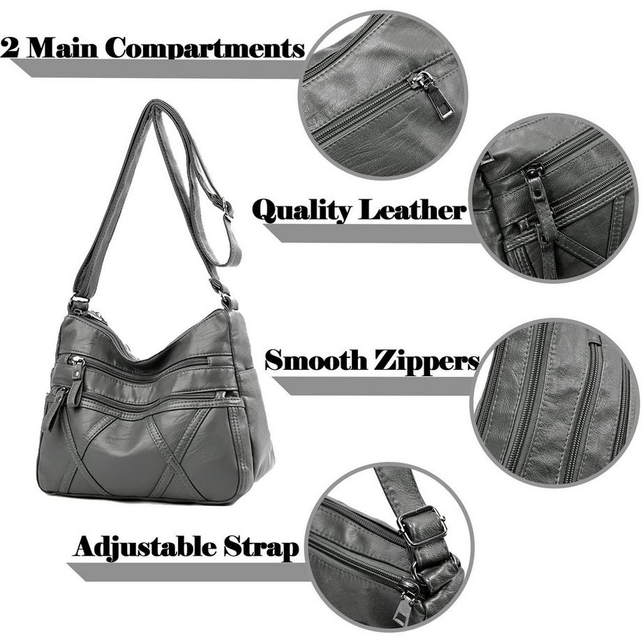 Only-bags.store Petit sac bandoulière avec plusieurs poches design imperméable  